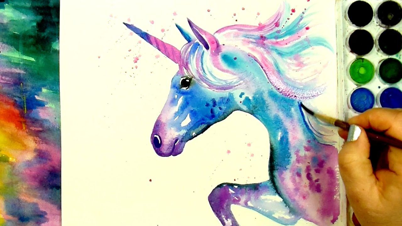 Featured image of post Watercolor Unicorn Easy