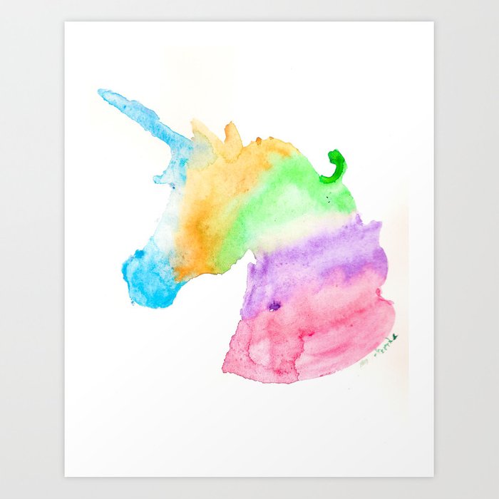 wallpapers Watercolor Unicorn Head