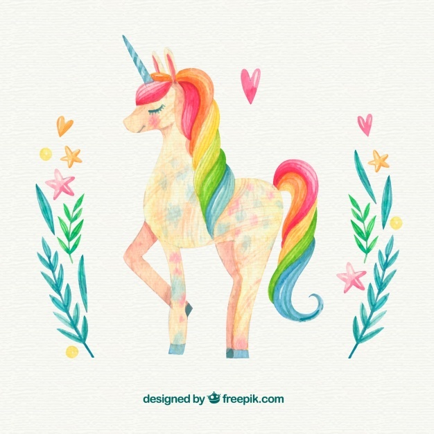Watercolor Unicorn Svg pic Watercolor Unicorn Svg