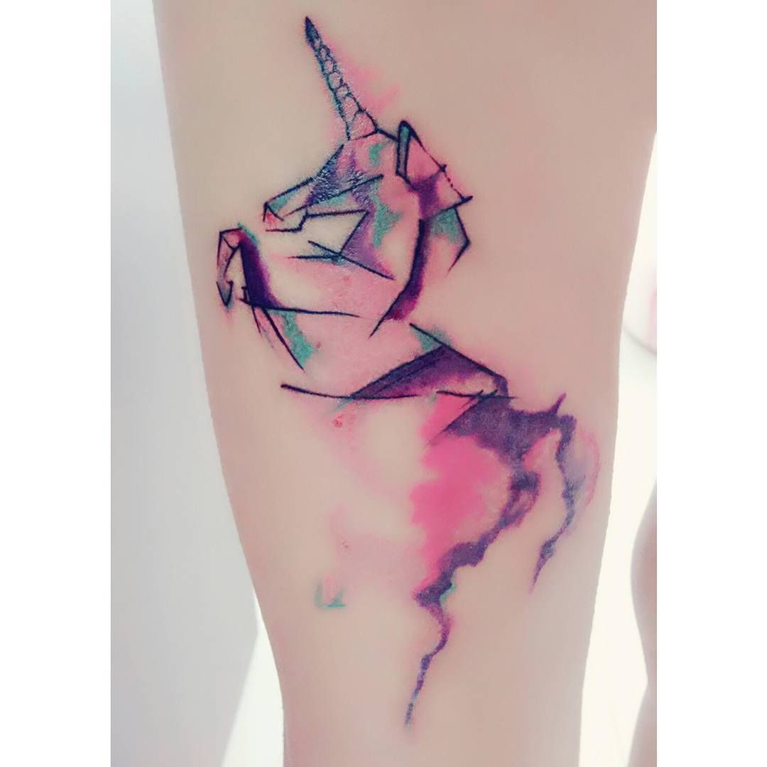 Featured image of post Watercolor Unicorn Tattoo Ideas