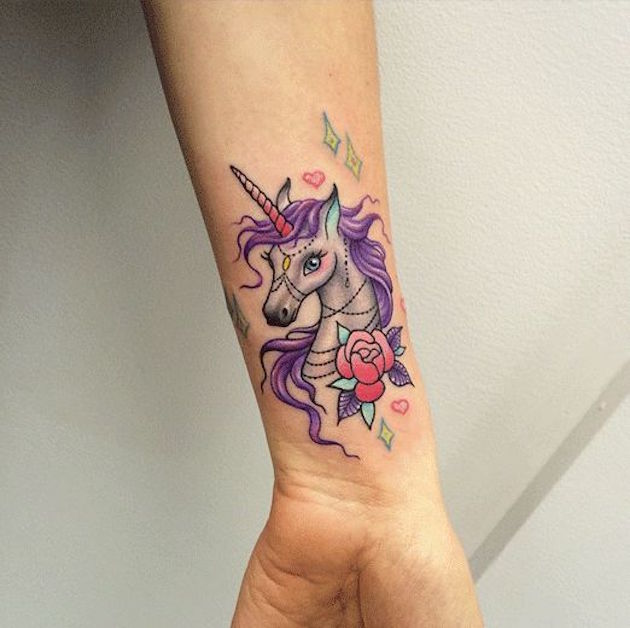pics Watercolor Unicorn Tattoo Ideas