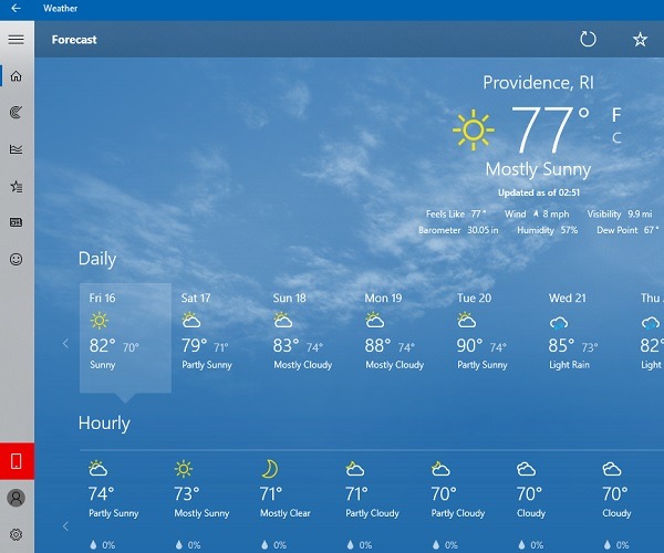 pix Windows 10 Weather Widget