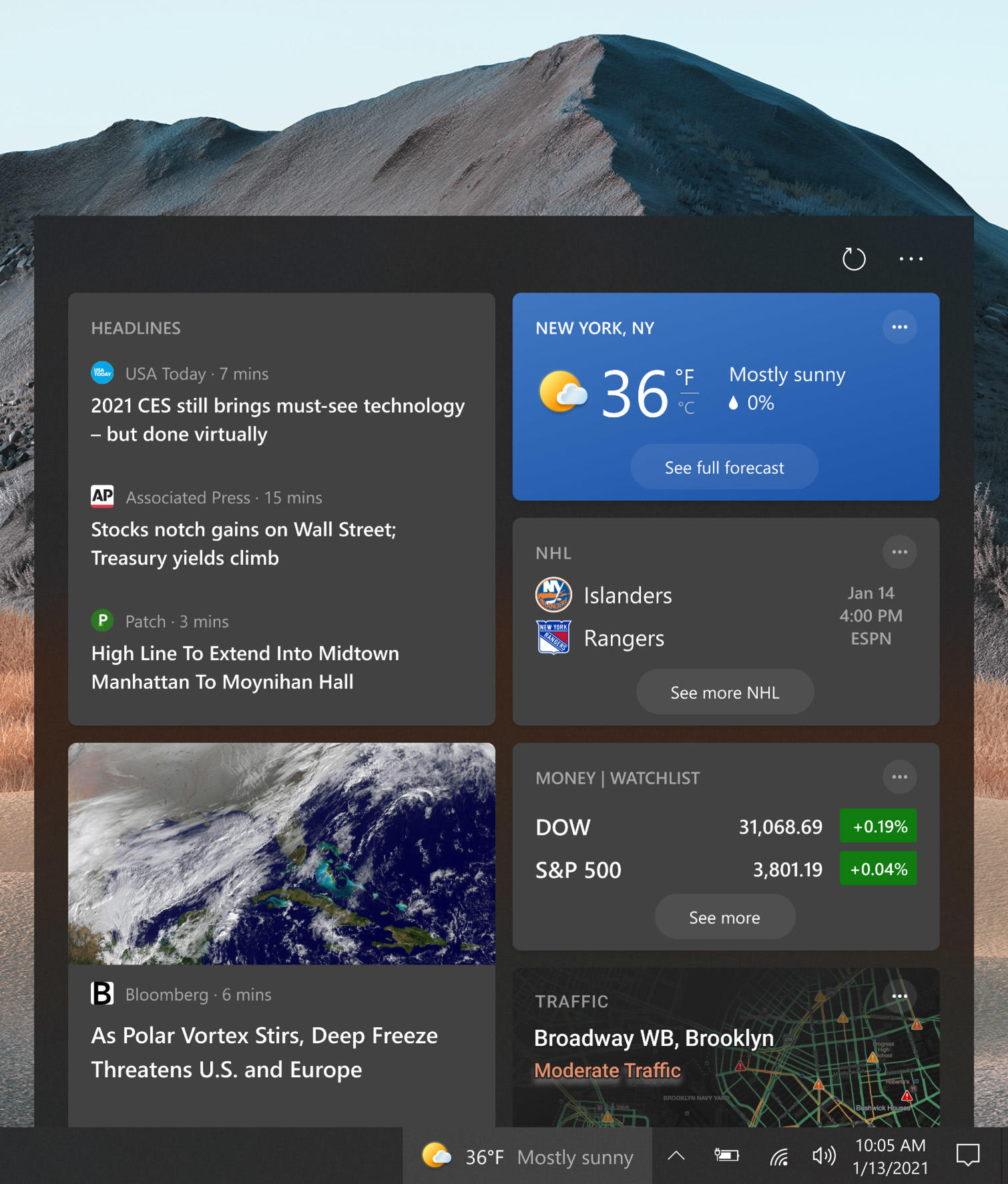 pic Windows 10 Weather Widget