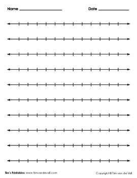 Worksheet Blank Number Line Printable photo Worksheet Blank Number Line Printable