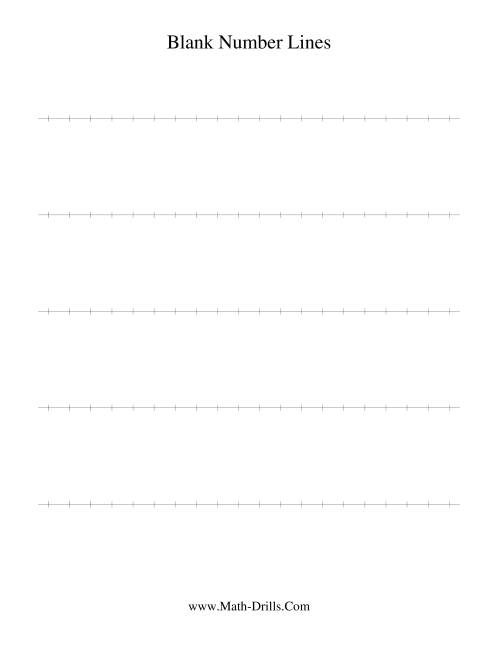 Worksheet Blank Number Line Printable pic Worksheet Blank Number Line Printable